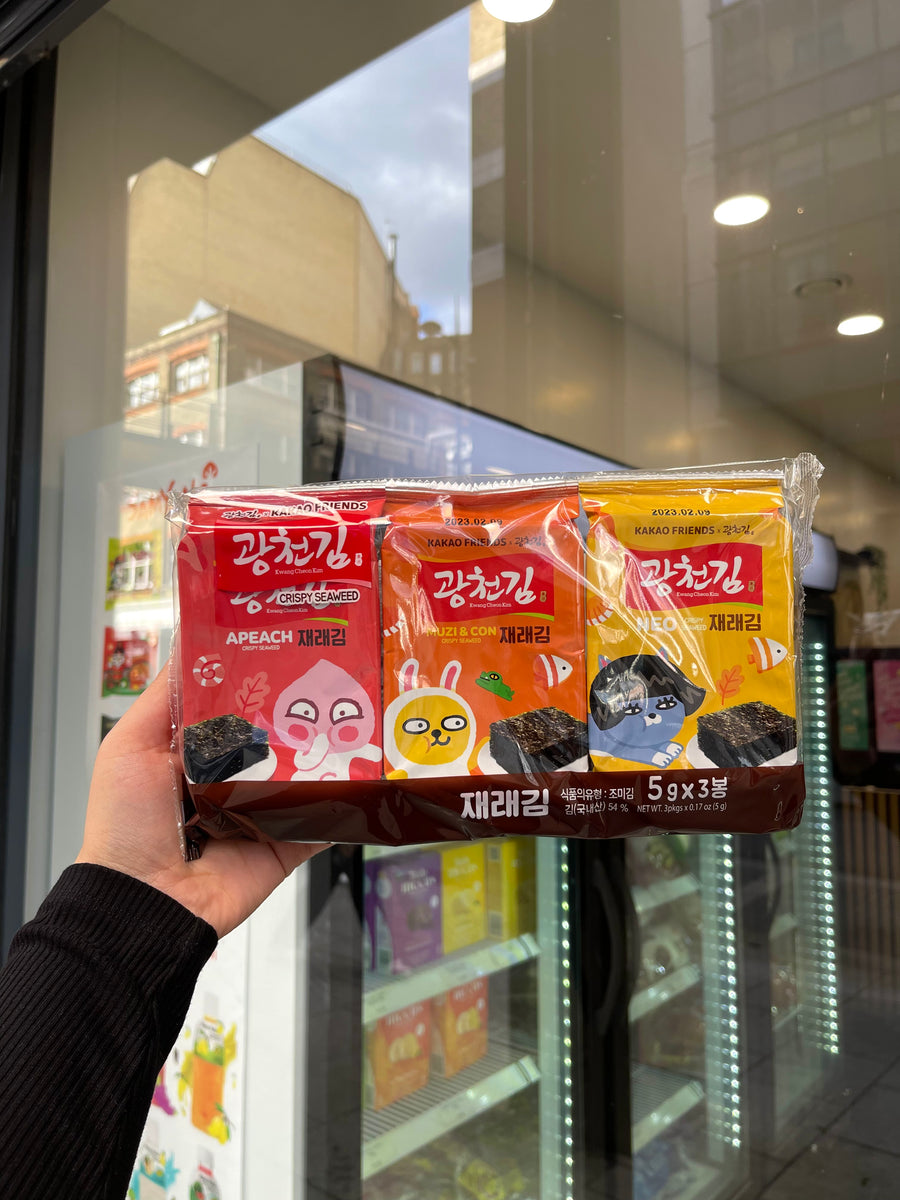 Kakao Friends Crispy Seaweed Sheets 3 Pack Oreemart 9949